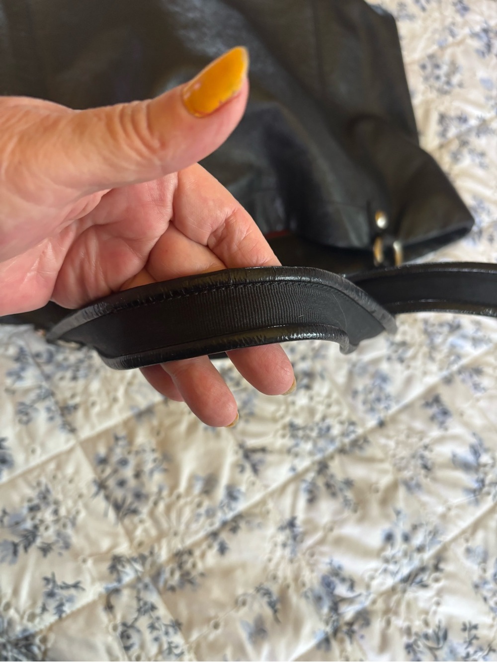 Black Leather COACH Shoulder Hobo Bag - Picture 6 of 10